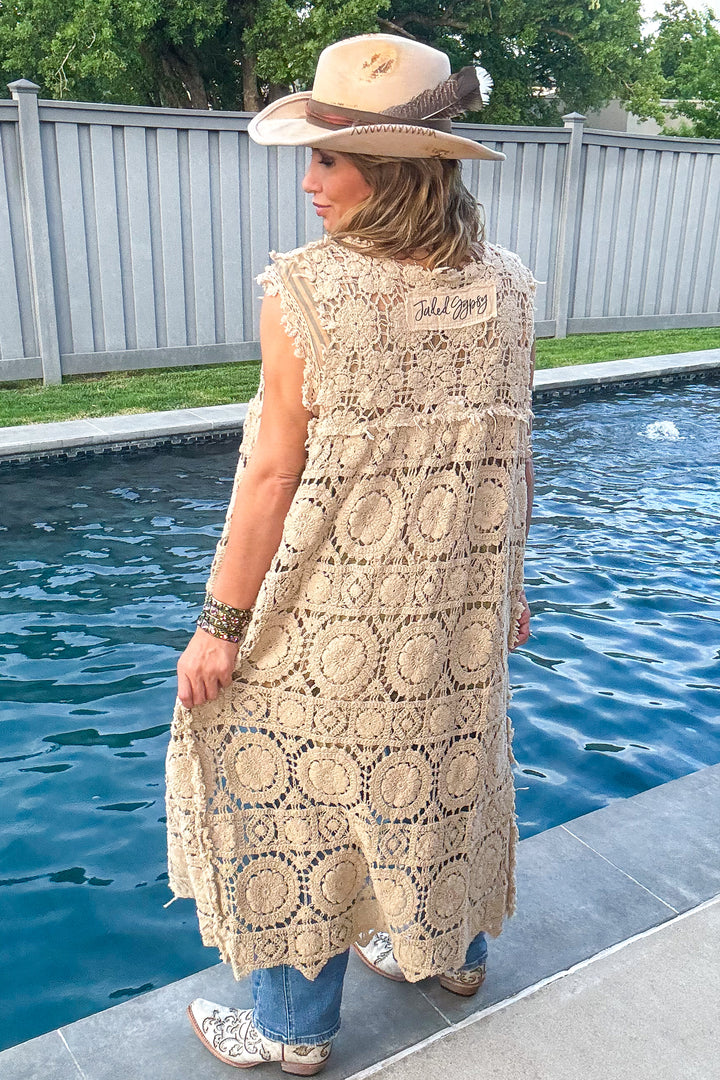 PRE ORDER:Soulful Feeling Vest Duster - 100% COTTON - MADE IN USA