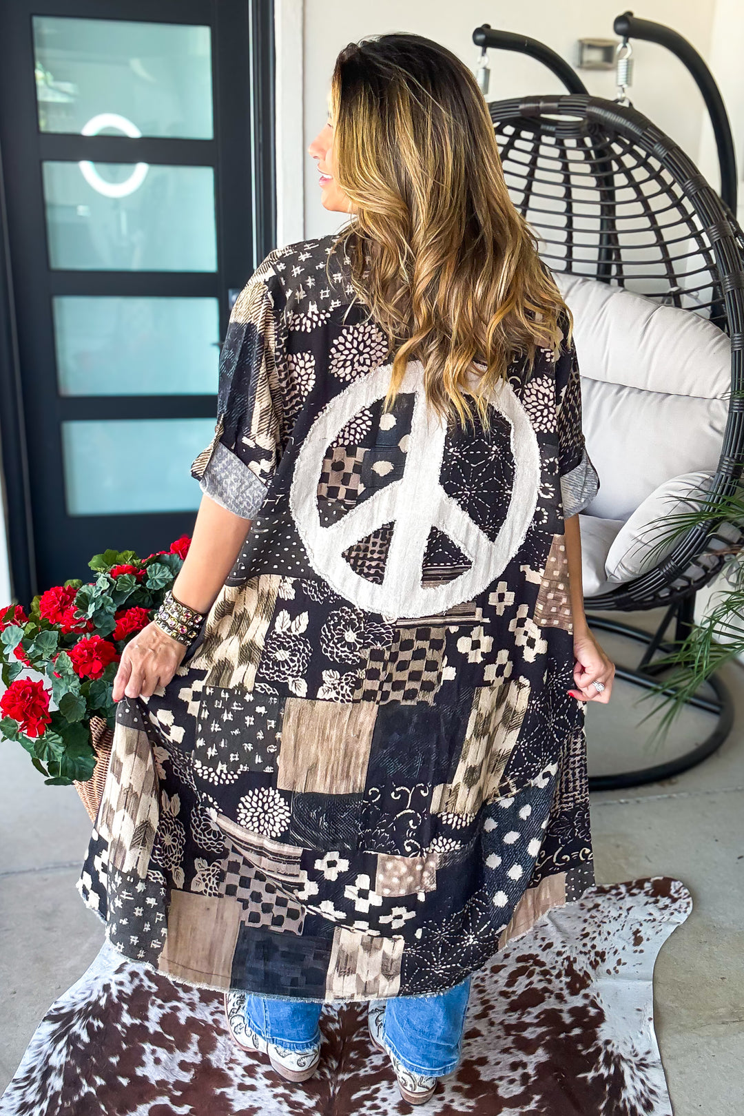Peace Sign Duster - 100% Cotton