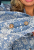 Paisley Chateau Button Down Top - Blue