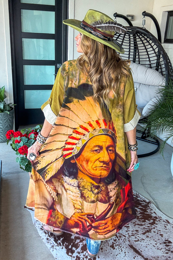 Sunflower Chief Duster - 100% Cotton