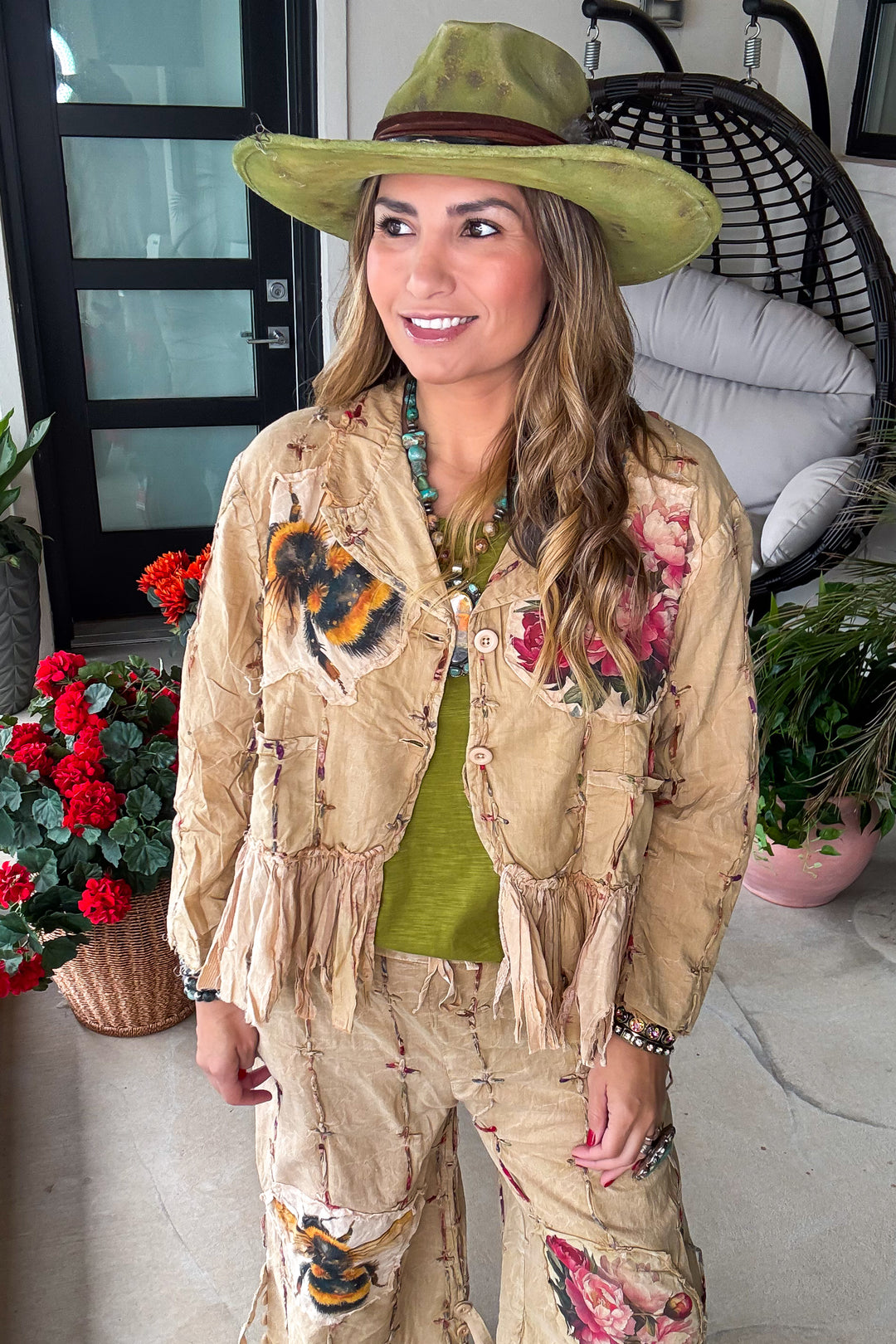 Bumble Bee Rose Jacket - 100% Cotton