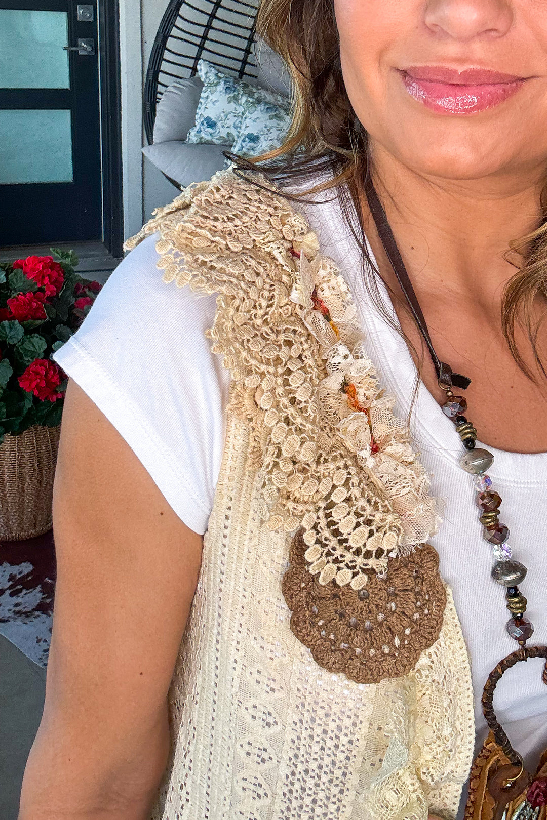 Tender Bloom Vest - 100% Cotton