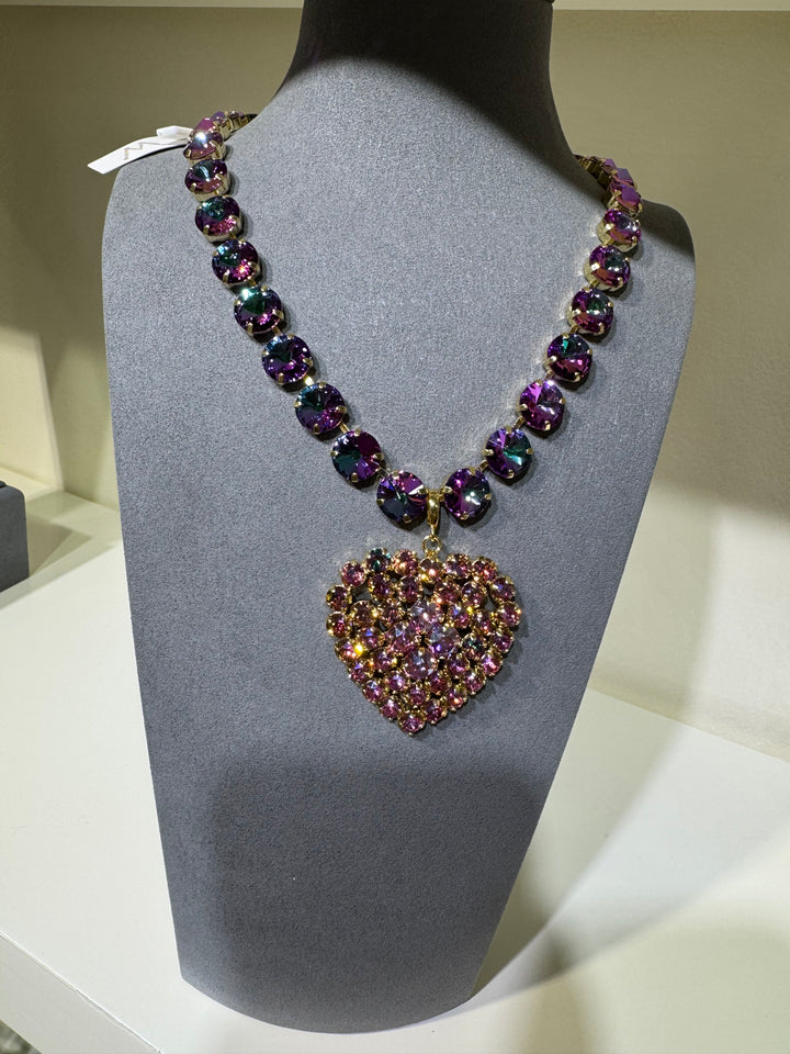 WAFA Heart Necklace- Purple