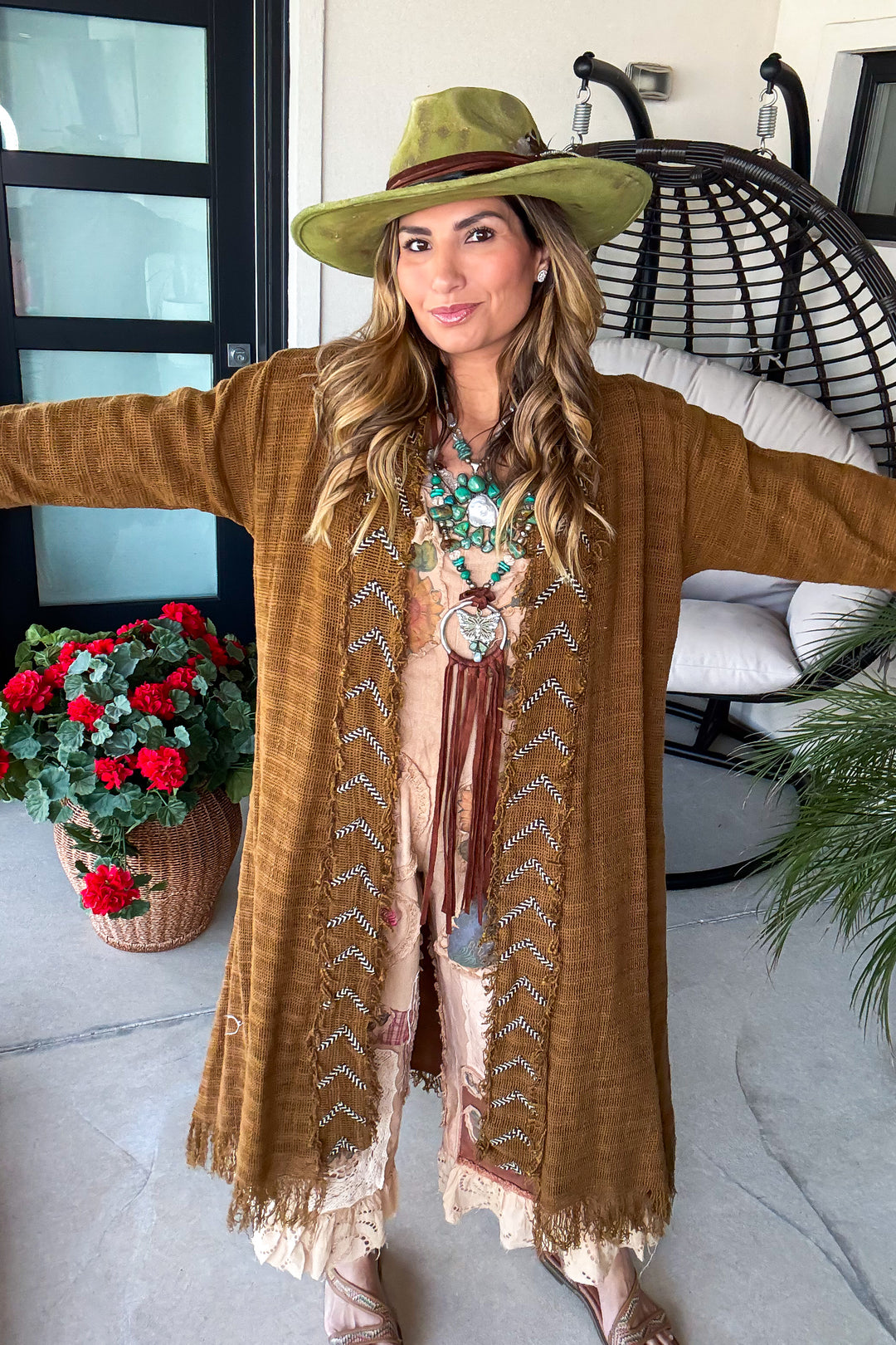 Earthbound Fringe Duster - 100% Cotton