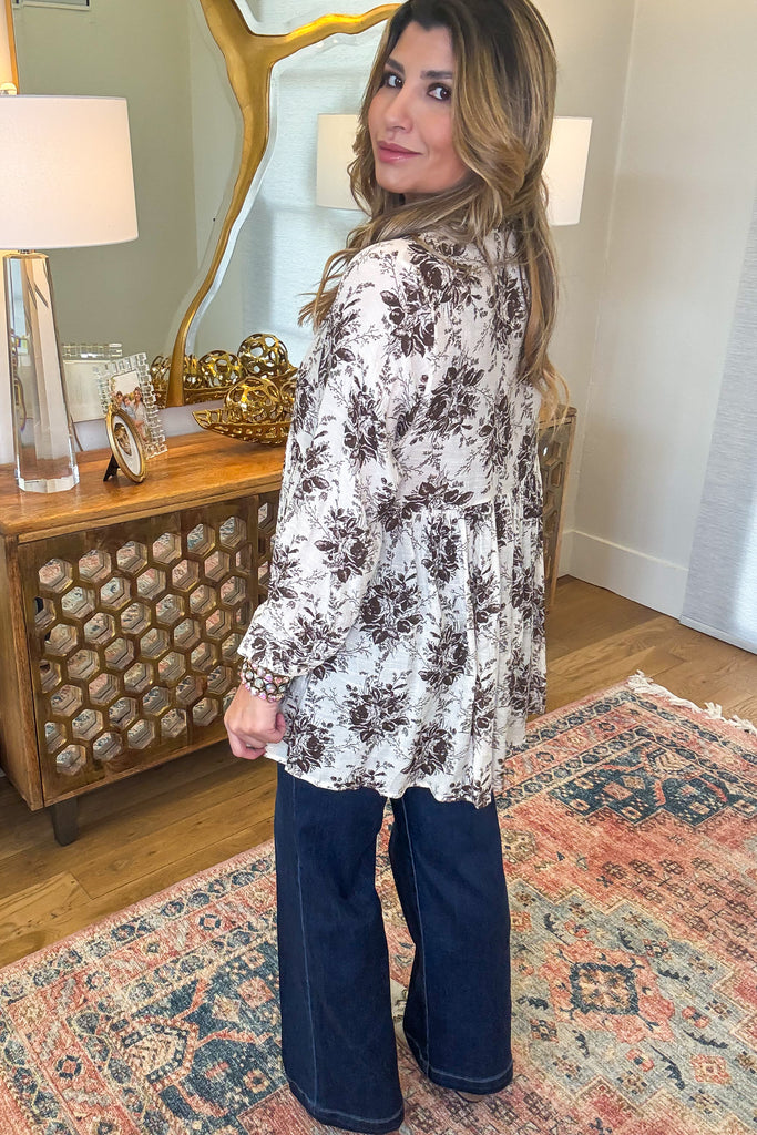 Flowing with Efficiency Tunic - Beige-Mocha