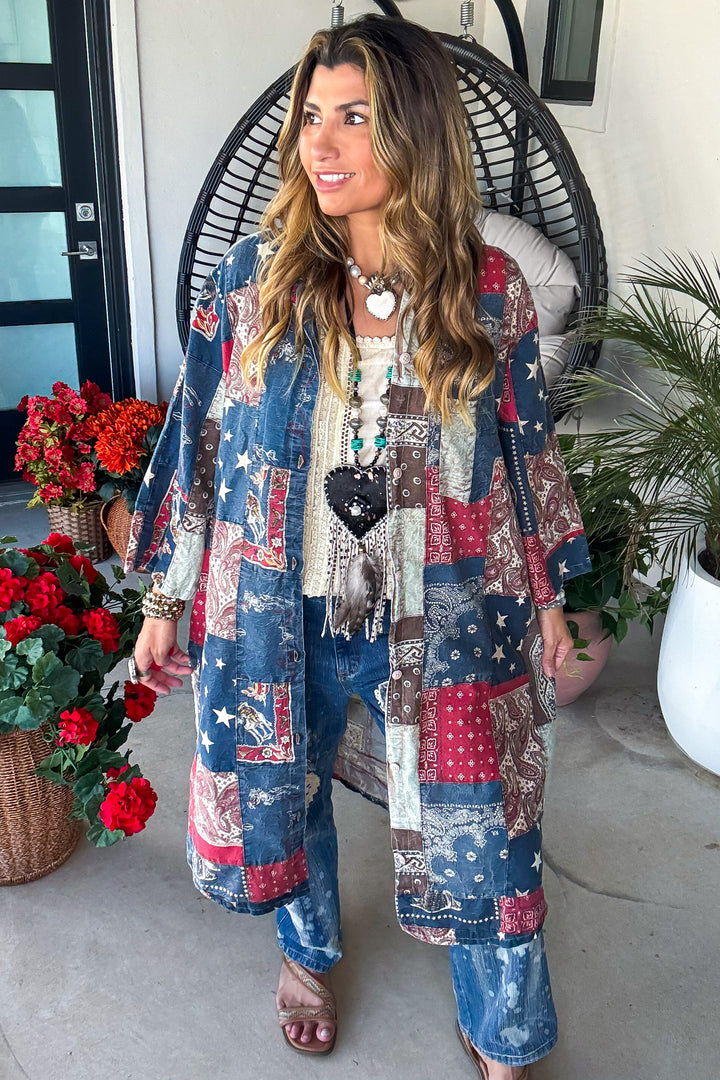Stars and Stripes Forever Duster - Patch - 100% Cotton