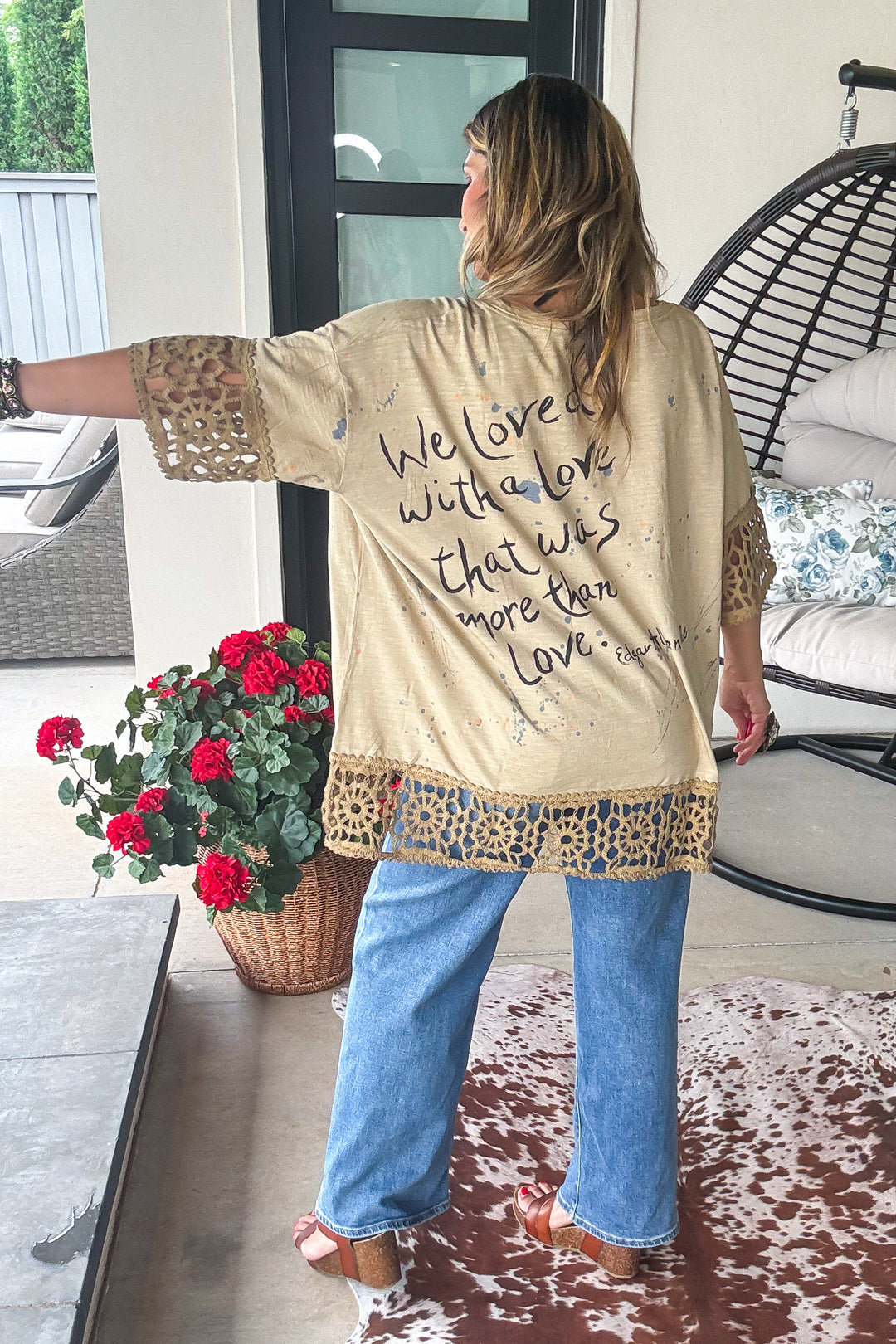 Free Spirit Love Cotton Oversized Tunic/Top – 100% Cotton - Made in USA