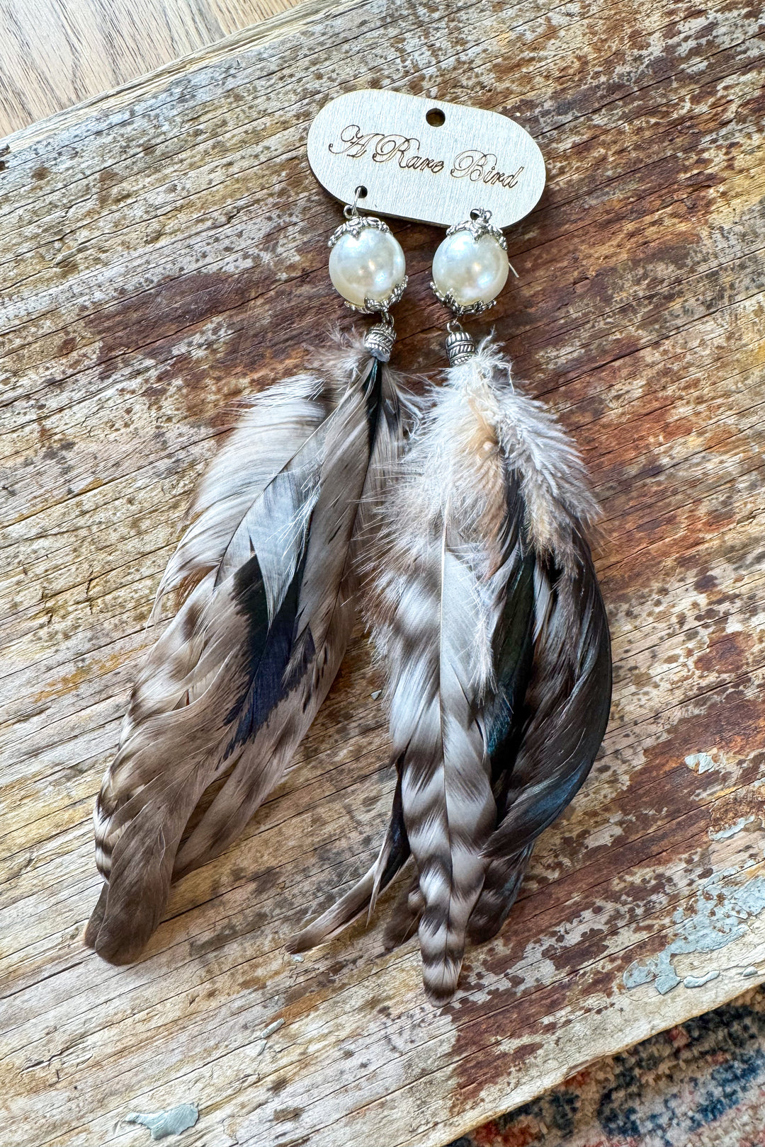 Feather Earrings - Natural