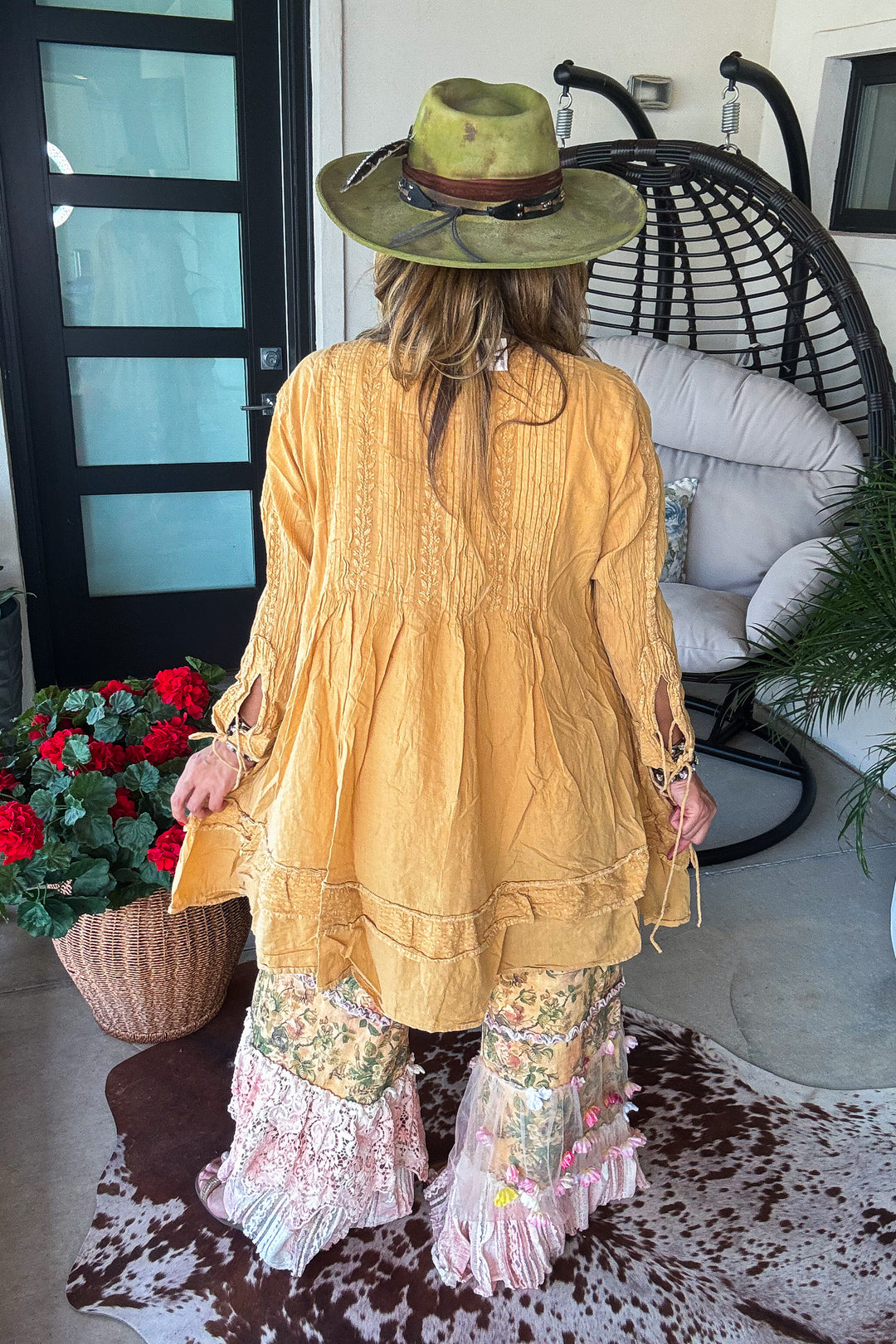 Well With My Soul Jacket - 100% Cotton - Mustard