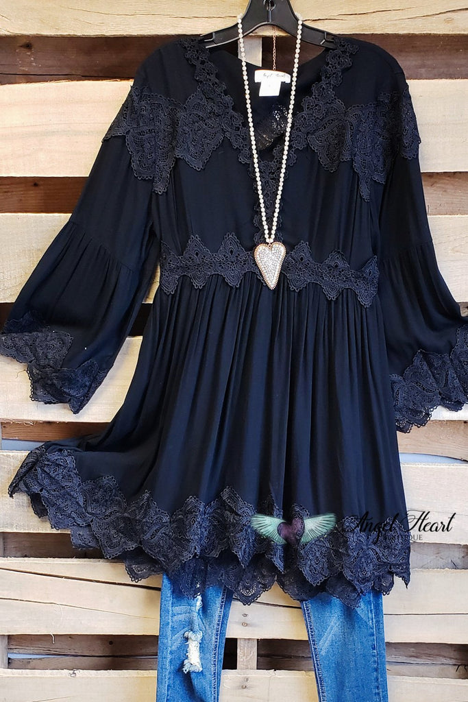 AHB EXCLUSIVE - The Most Beautiful Top - Black [product type] - Angel Heart Boutique