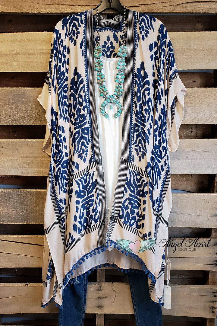 AHB EXCLUSIVE: Bali Intentions Kimono - Navy - SALE