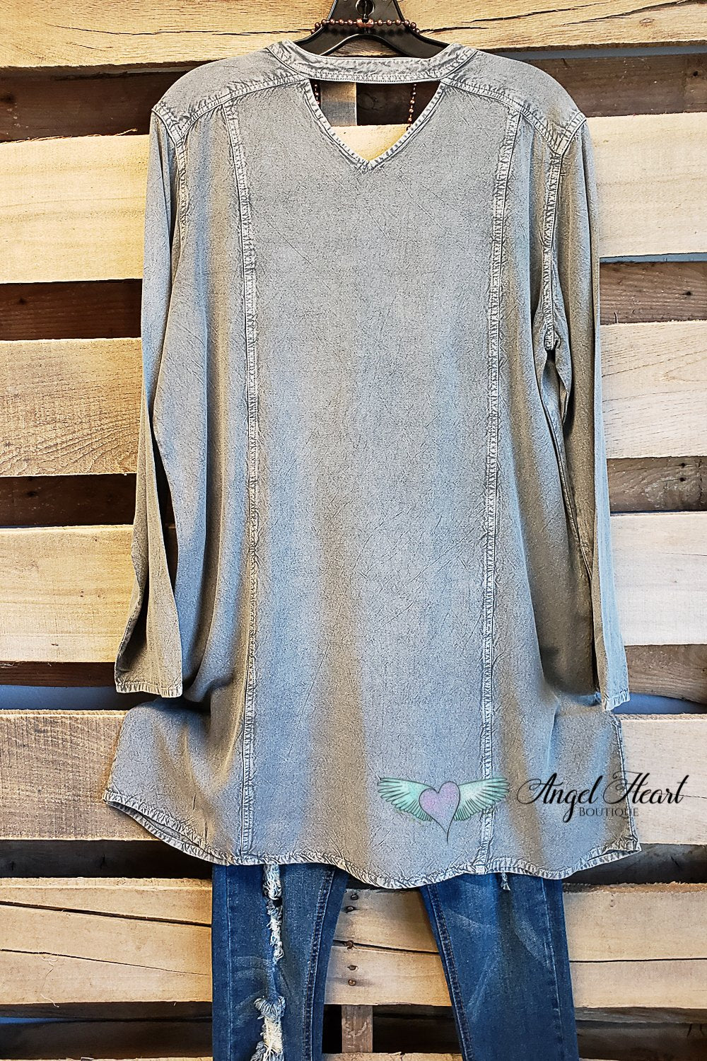 AHB EXCLUSIVE: Free Spirit Top - Grey - SALE