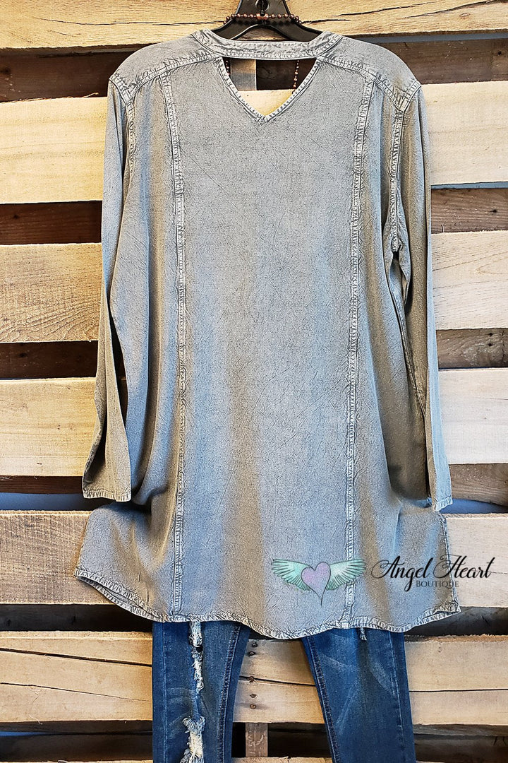 AHB EXCLUSIVE: Free Spirit Top - Grey - SALE