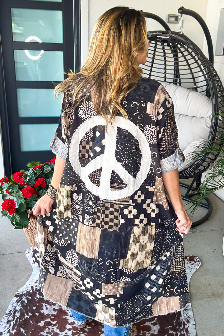 Peace Sign Duster - 100% Cotton