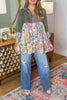 PRE ORDER: Getaway Garden Blouse - Gravel