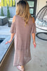 All The Above Cold Shoulder Dress - Brown - SALE