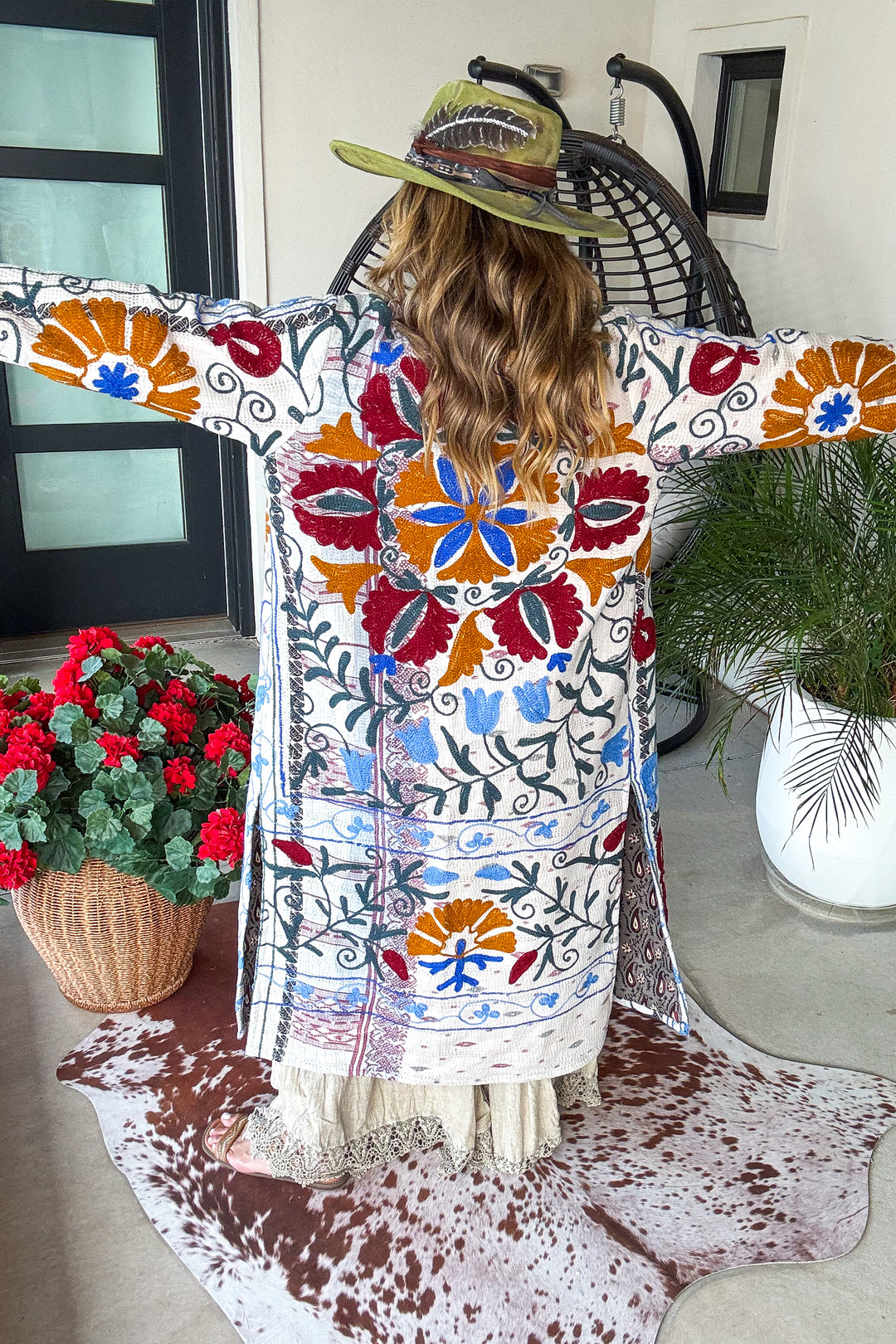 One of a Kind - Handmade - Fully Embroidered Duster