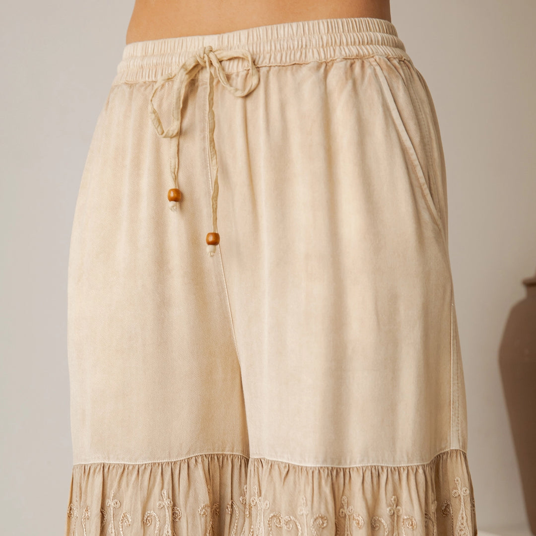 Chai Breeze Bell Pants - Latte
