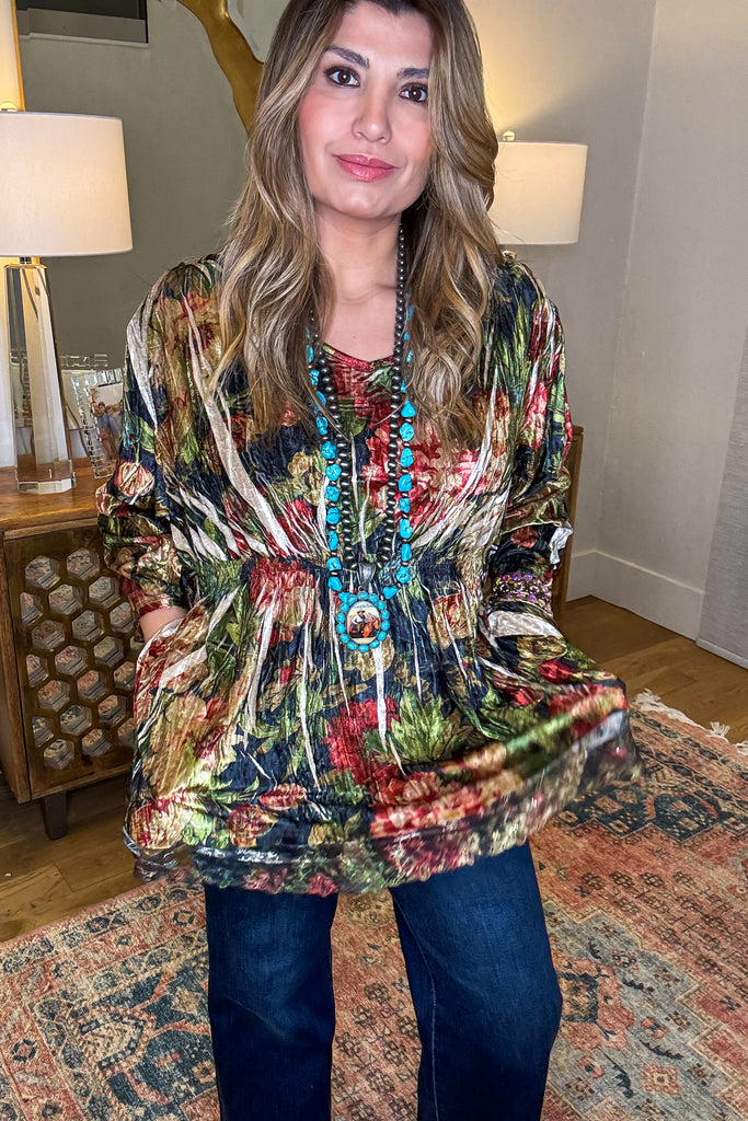 Velvet Garden Boho Tunic Top