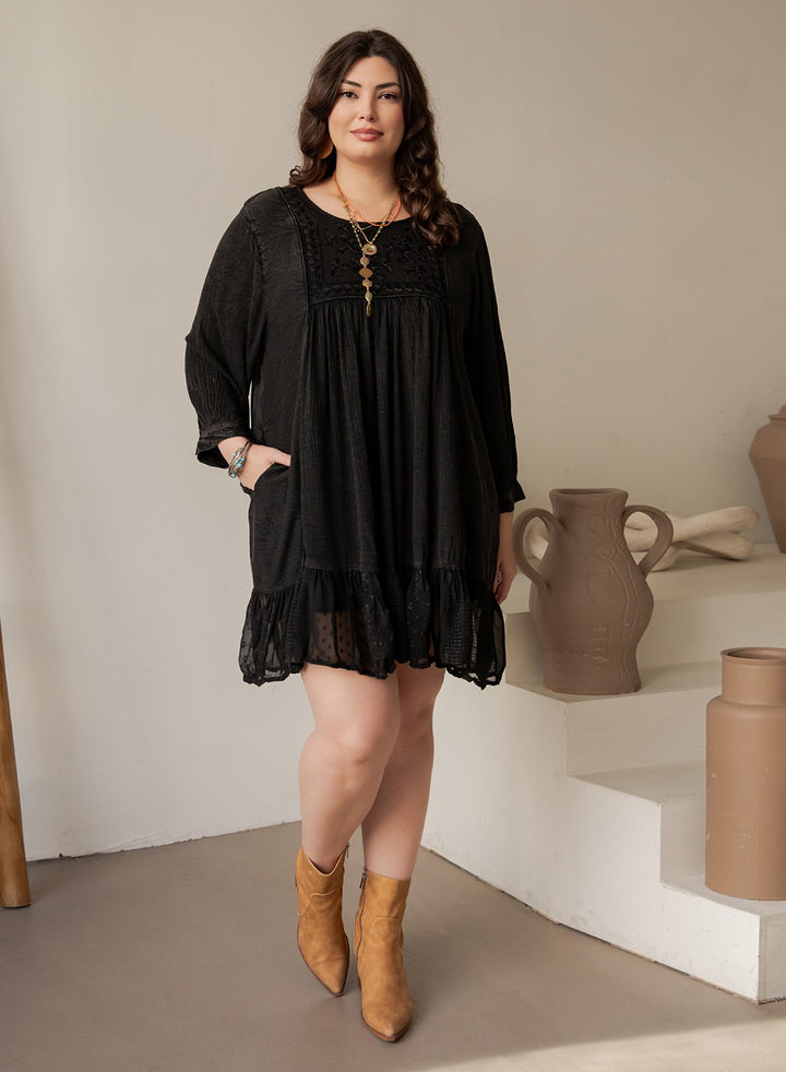 Times To Remember Dress - Charcoal