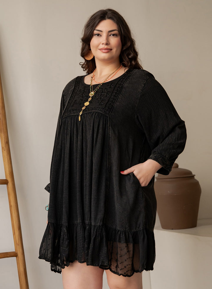 Times To Remember Dress - Charcoal