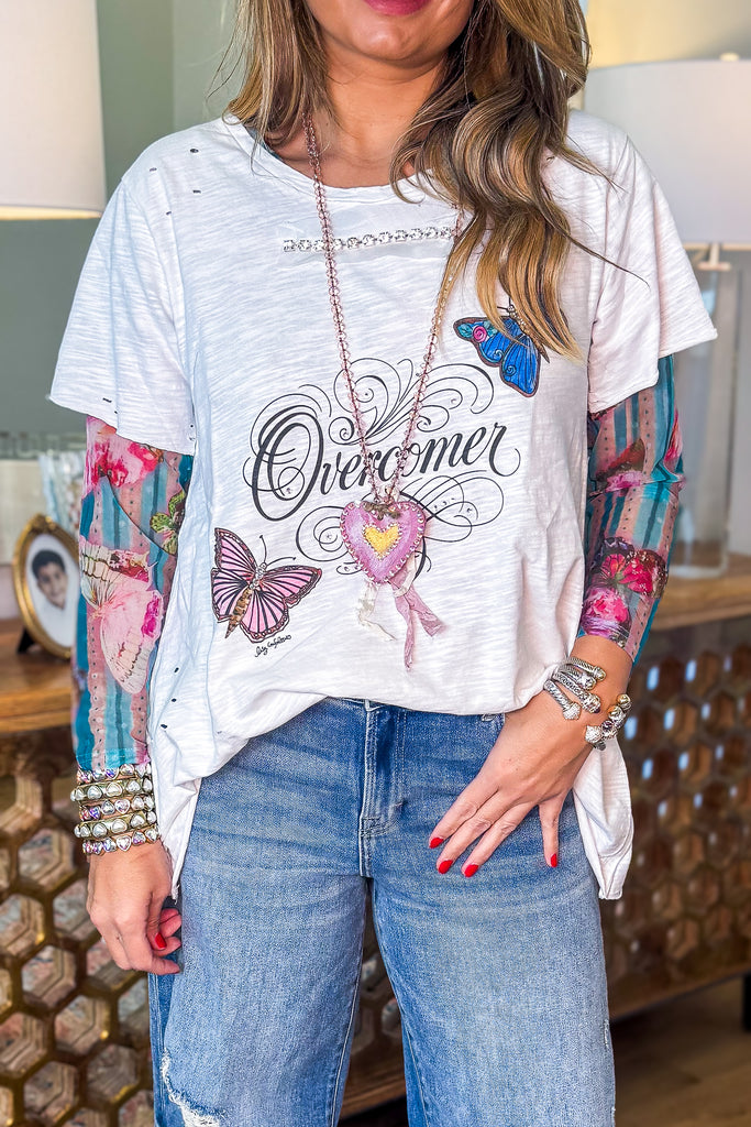Overcomer Butterfly Top - 100% Cotton - Made in USA