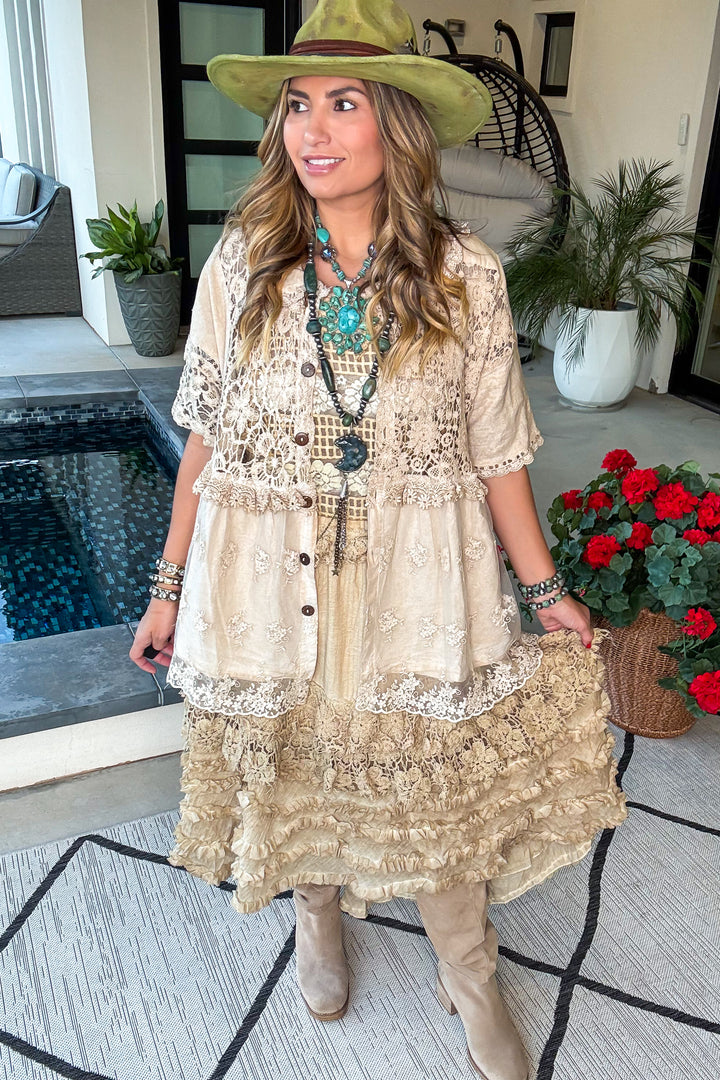Serene Sands Skirt - Sheer - 100% Cotton