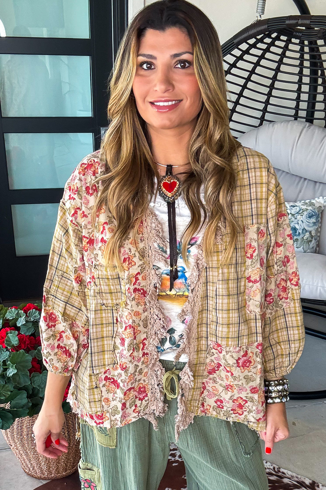 Wildflower Fountain Jacket - 100% Cotton