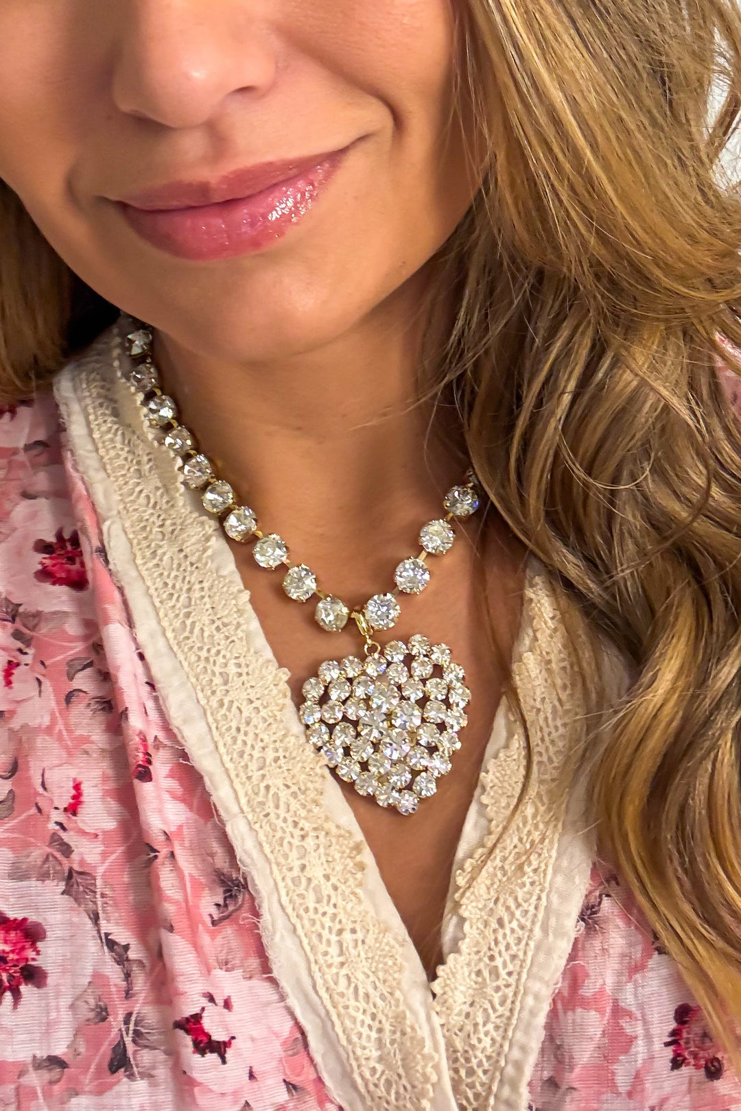 WAFA Heart Necklace - Clear