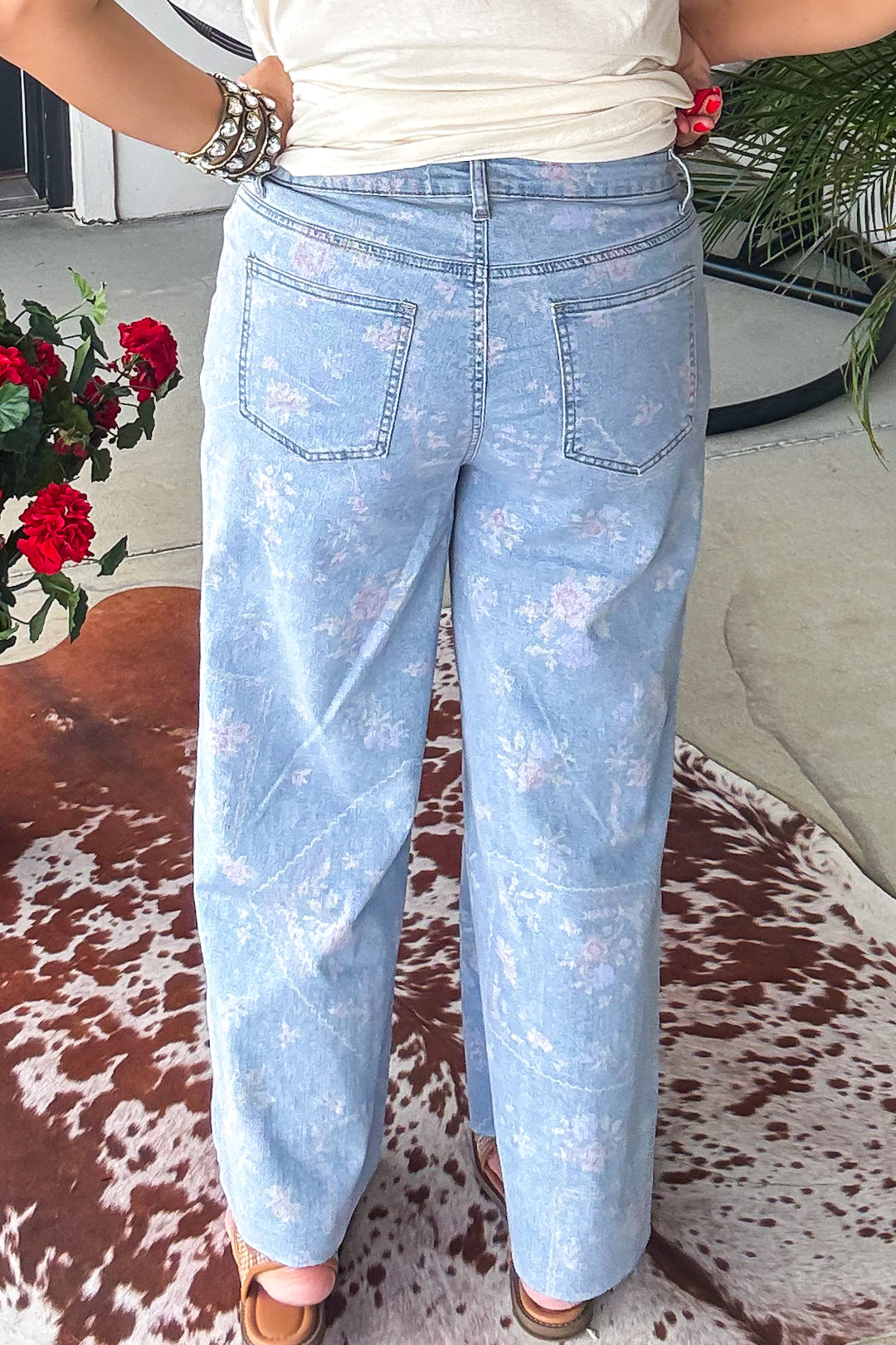 Etched With Style Jeans - Light Denim (Size 12 to 24)