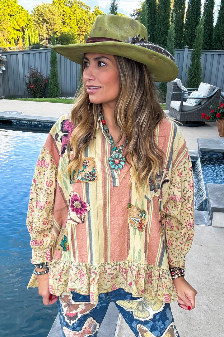 Southern Skies Top - 100% Cotton