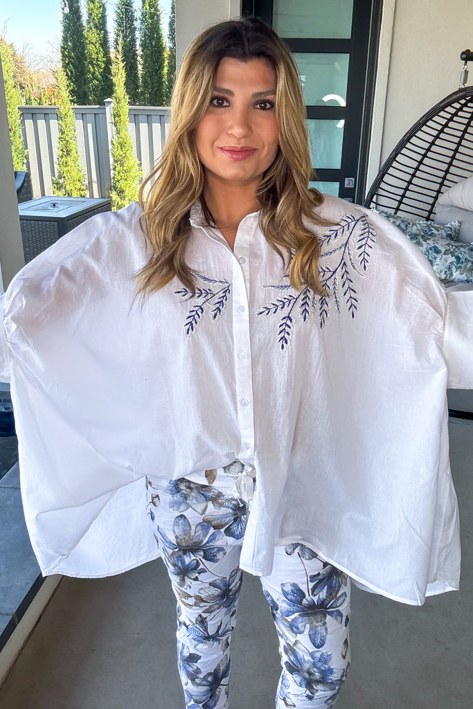 Oversized Daily Favorite Tunic - 100% Cotton -  Ivory