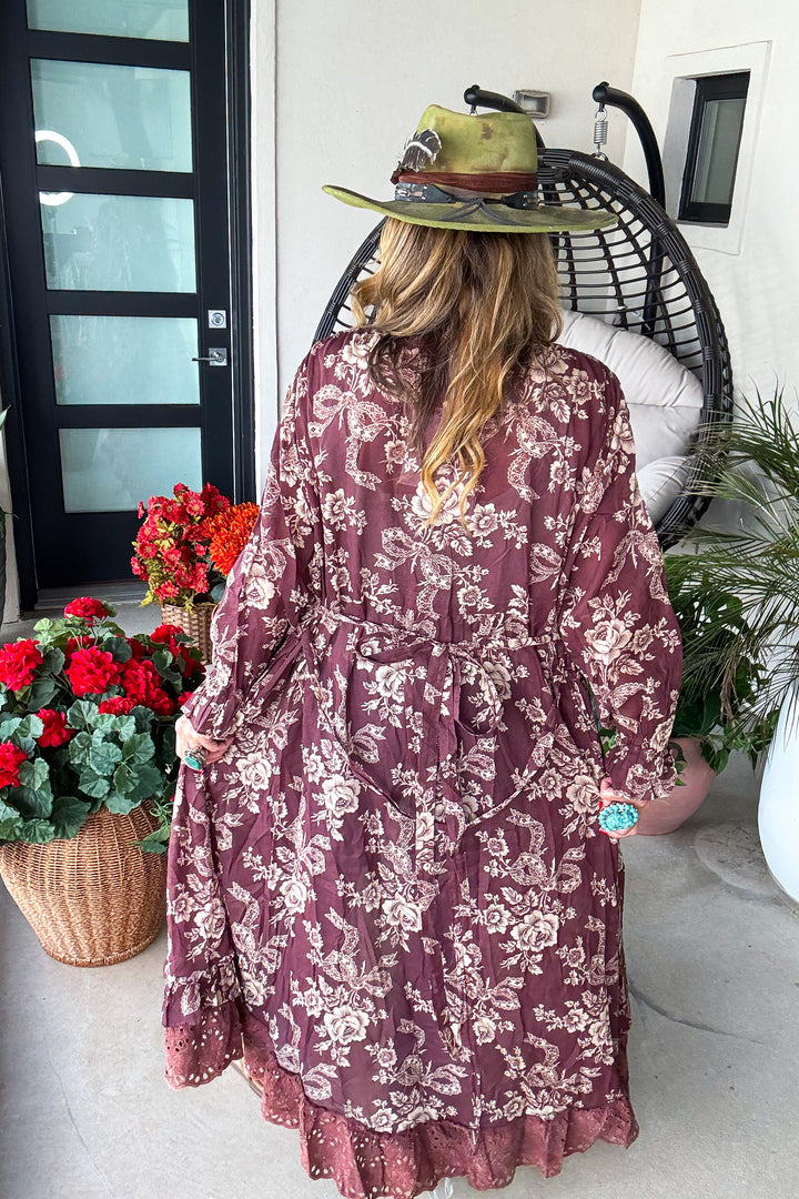 Whispering Blooms Duster - 100% Cotton