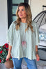 Riverstone Lace Tunic - 100% Cotton - Dusty Mint