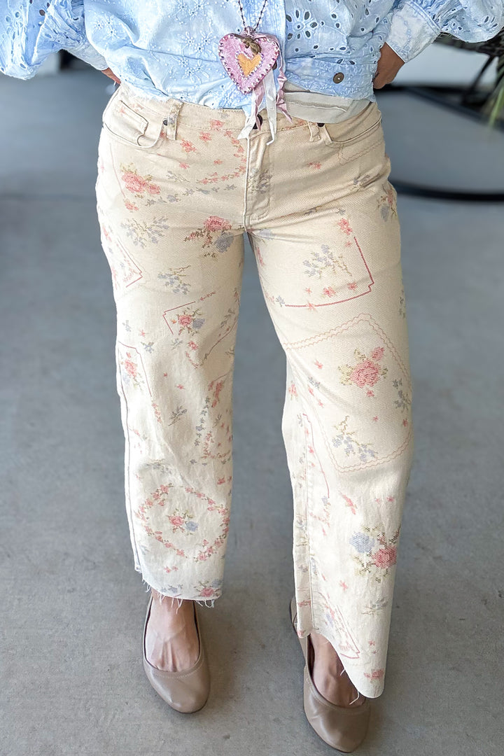 Etched With Style Khaki Jeans - Khaki (Size 6 to 14)