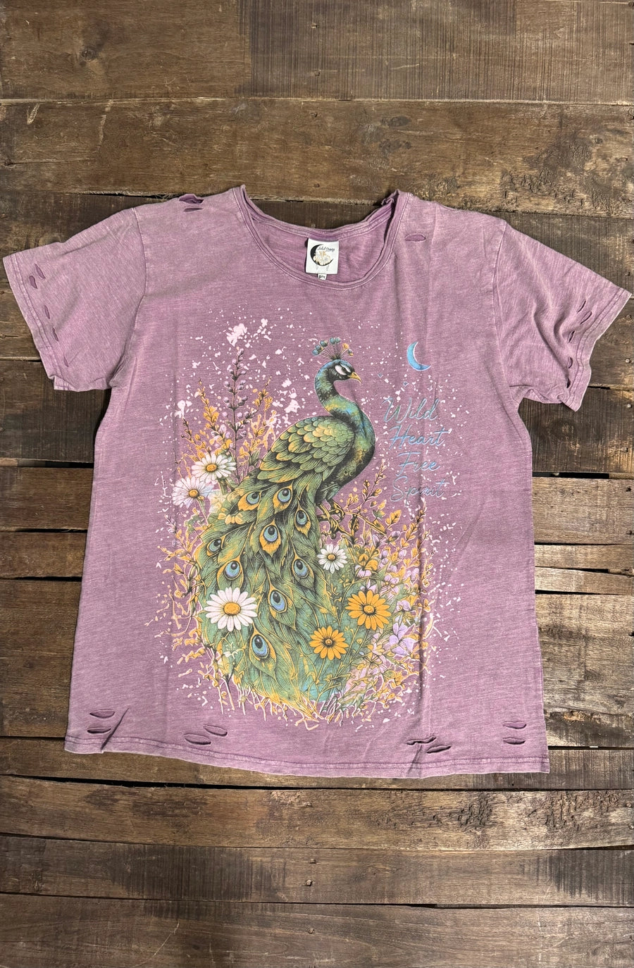 Soft Journey Tee - Royal Feathers - 100% Cotton