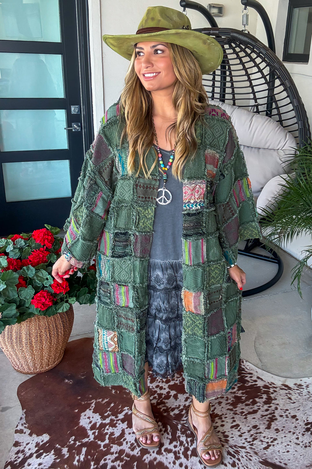 Patchwork of Many Colors Duster - 100% Cotton