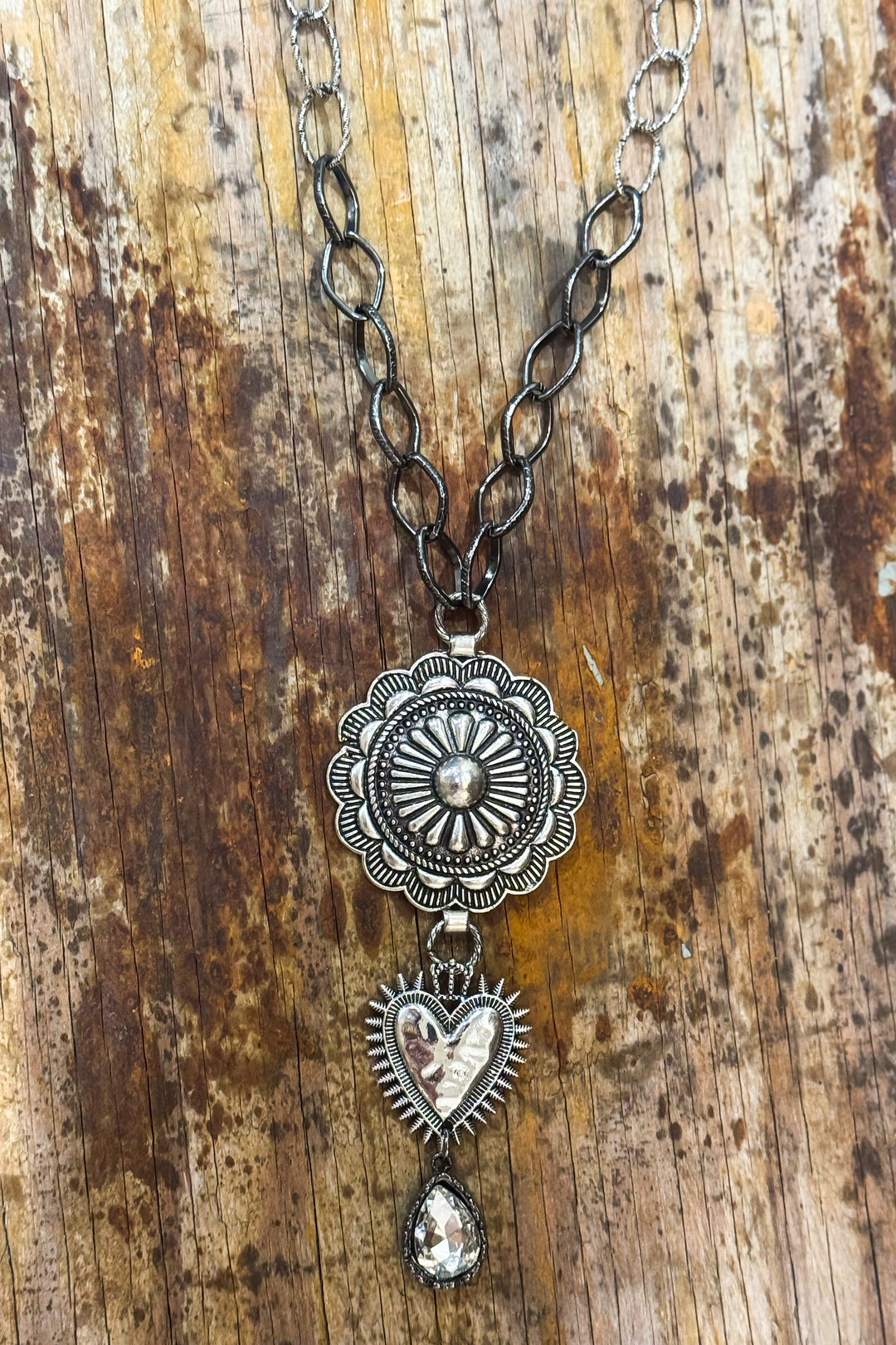 Hearts Desire Concho Necklace