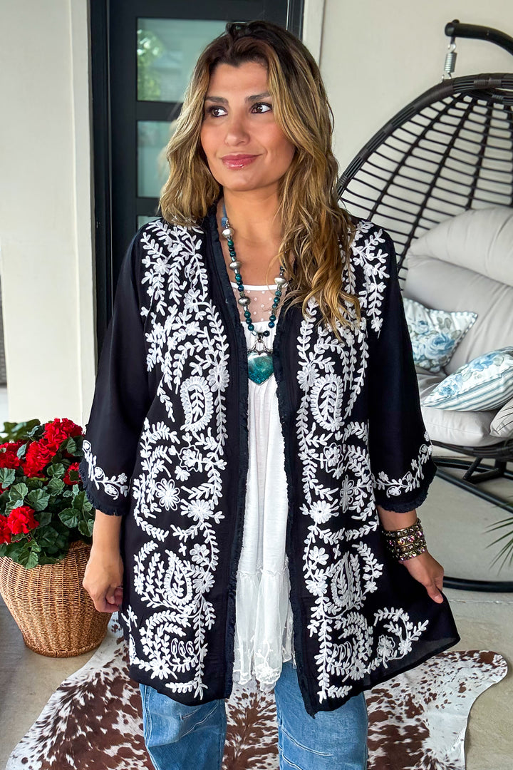 AHB EXCLUSIVE - Beauty Within Cardigan - Black/White