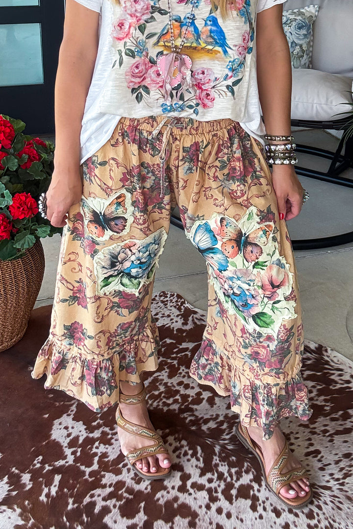 Butterfly and Roses Bloomers - Oversized Stretch - 100% Cotton