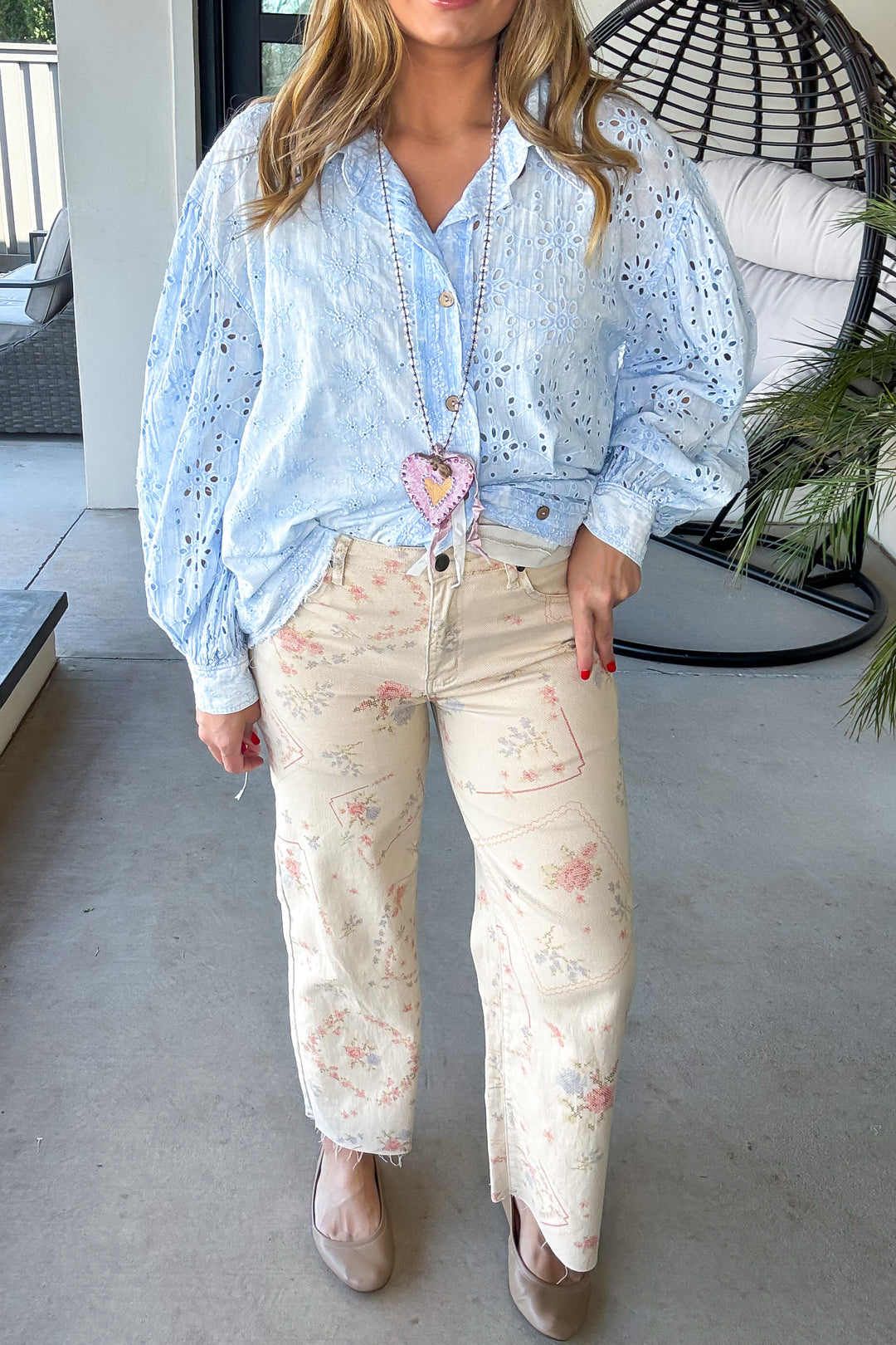 Etched With Style Khaki Jeans - Khaki (Size 6 to 14)