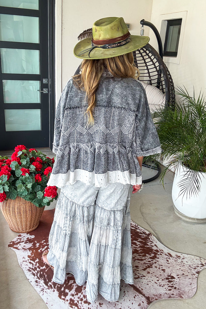 Chai Breeze Bell Pants - Grey
