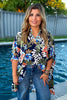 Resort Ready Oversized Tunic - Navy