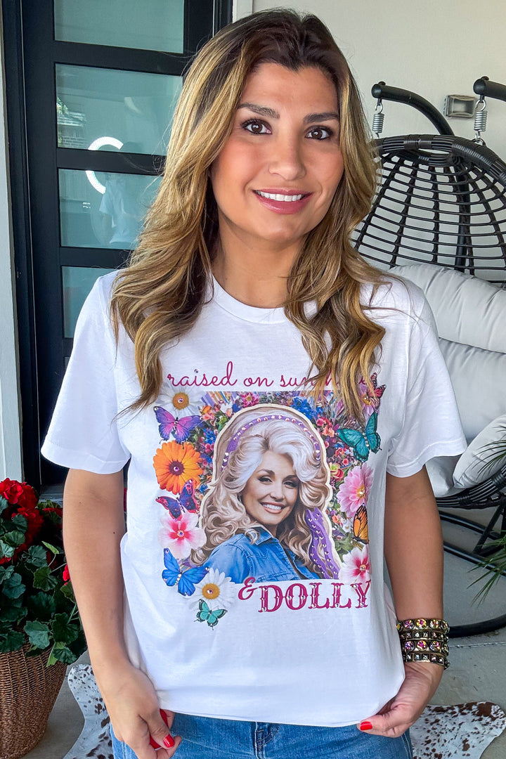 Raised On Sunshine Dolly Shirt - White - 100% Cotton - SALE