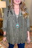 So In Love Blouse - Gravel