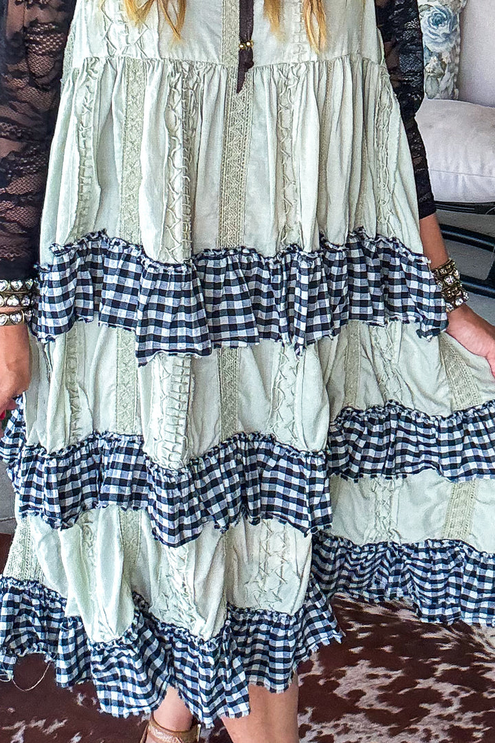 Checkered Dreams Dress - Oversized - Adjustable Back
