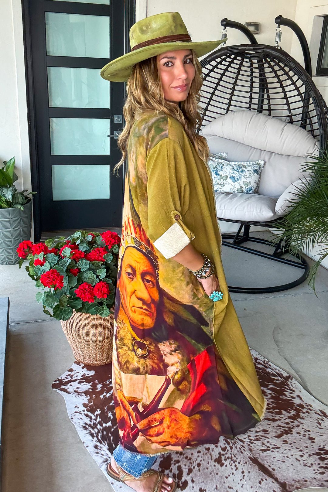 Sunflower Chief Duster - 100% Cotton