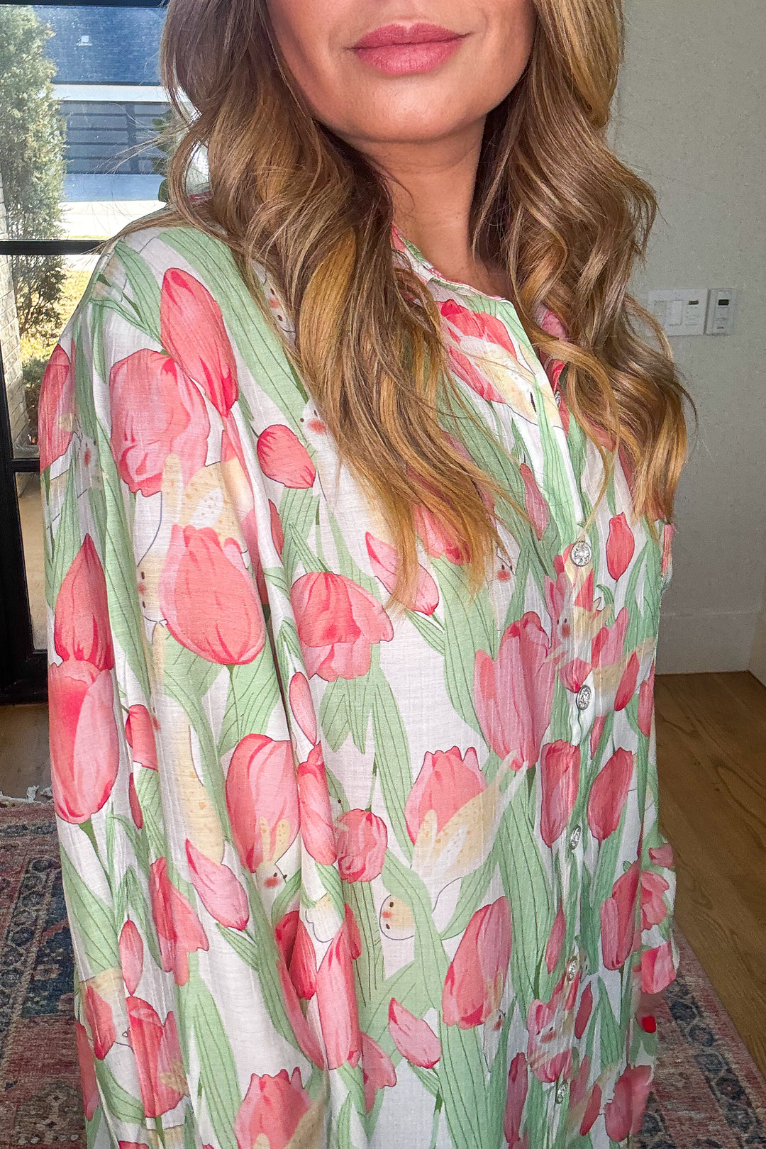 Tulip Hop Oversized Tunic - Ivory