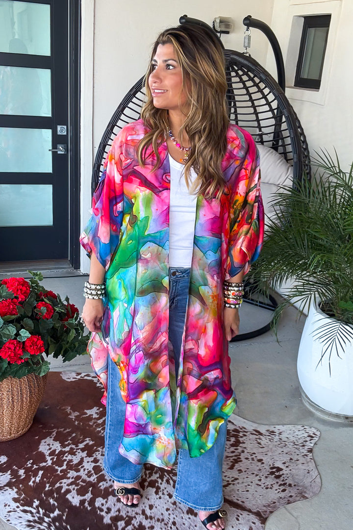 Blushing Botanicals Kimono 