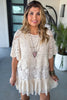 Cathedral Woodlands Crochet Top - Beige (ONLY TOP PART) - 100% COTTON